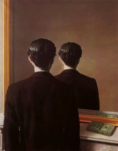 Magritte (uomo allo specchio)